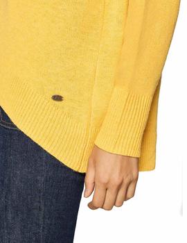 Jersey Esprit cuello alto amarillo