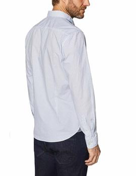 Camisa Esprit microestampada blanco