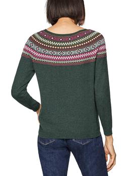Jersey Esprit jacquard verde