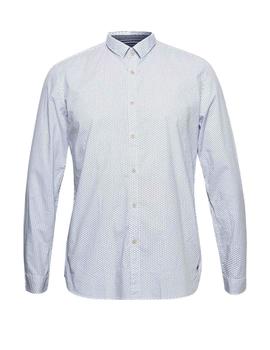 Camisa Esprit microestampada blanco