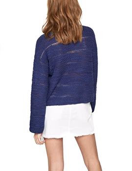 Jersey Pepe Jeans calado Celia azul