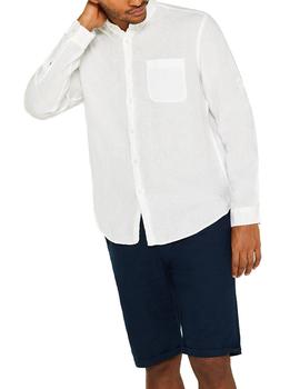 Camisa Esprit lino blanco
