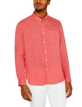 Camisa Esprit lino rosa