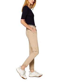 Pantalón Esprit chino beige