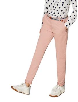 Pantalón Esprit chino rosa