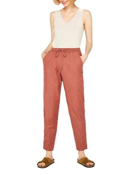 Pantalón Esprit con lino terracota
