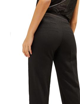 Pantalón Esprit crepé brillante negro