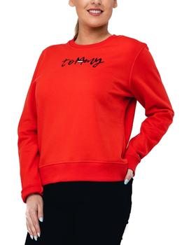 Sudadera Tommy Jeans Essential rojo