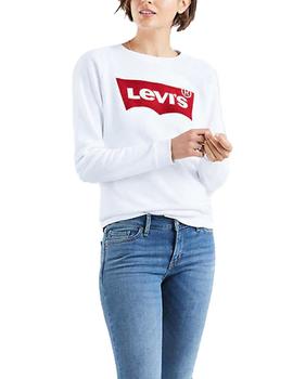 Sudadera Levis Relaxed Graphic Batwing blanco