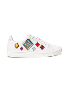 Sneaker Desigual Cosmic Exotic Diamond blanco