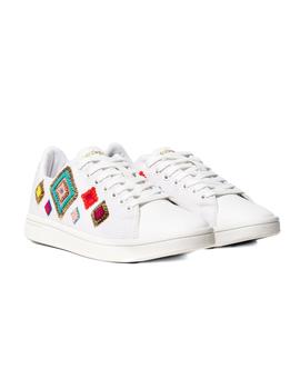 Sneaker Desigual Cosmic Exotic Diamond blanco