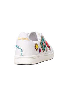 Sneaker Desigual Cosmic Exotic Diamond blanco